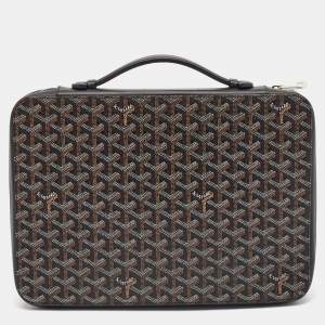 Goyard Black Goyardine Coated Canvas and Leather Compagnon Universel Briefcase 