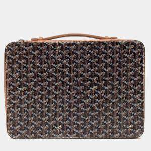 Pre Owned Goyard Black Brown Coated Canvas Compagnon Universal