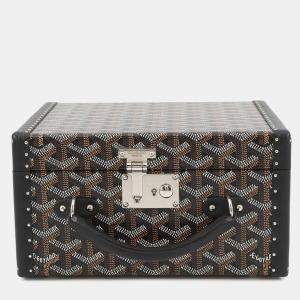 Pre Owned جويارد حقيبة ساعة جوكس لستة ساعات جلد بي في سي أسود