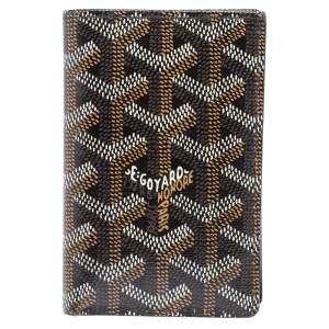 Goyard Black Goyardine Coated Canvas Saint Pierre Bifold Card Holder