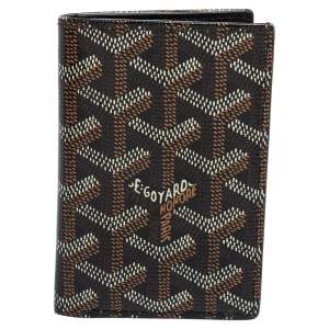 Goyard Black Goyardine Coated Canvas Saint Pierre Bifold Card Holder