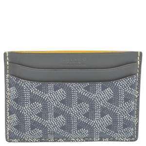 Goyard Grey Goyardine Coated Canvas Saint Sulpice Card Holder