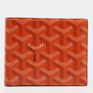 Goyard Orange Goyardine Coated Canvas Victoire Bifold Wallet