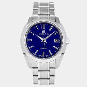 Pre Owned Pre-Owned Grand Seiko Heritage Collection 60th Anniversary Limited Edition SBGR321 Blue Automatic Stainless Steel Men's Wristwatch 40 MM