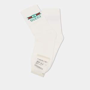 Gucci White Label Intarsia Cotton Socks M 11(24-26 cm)
