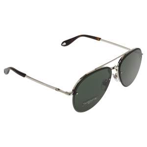 Givenchy Silver/Green GV7075/S Aviator Sunglasses