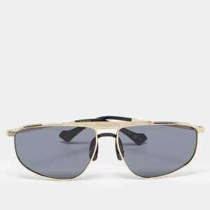 Pre Owned Gucci Black/Gold GG0841S Aviator Sunglasses