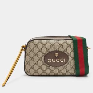 Gucci Beige/Ebony GG Supreme Canvas Neo Vintage Messenger Bag