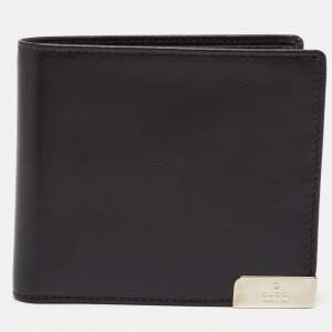 Gucci Black Leather Bifold Wallet