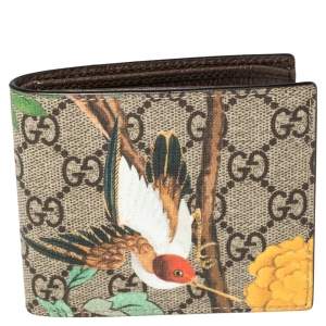Gucci Multicolor GG Supreme Canvas Tian Bifold Wallet