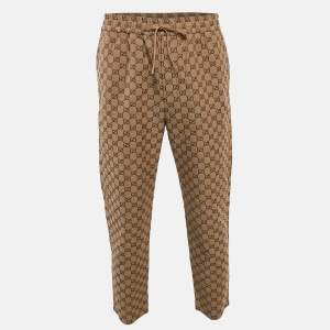 Gucci Brown GG Canvas Track Pants L