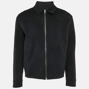Gucci Navy Blue Wool Zip-Up Jacket M