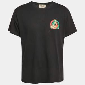 Gucci x Palace Black Logo Print Cotton Crew Neck T-Shirt S