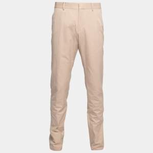 Gucci Beige Cotton Regular Fit Trousers XL Waist 36"