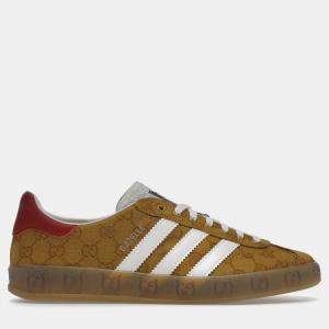 Gucci X Adidas Brown GG Canvas Gazelle Sneaker EU 42