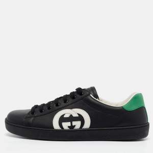 Gucci Tricolor Leather Ace Low Top Sneakers Size 41