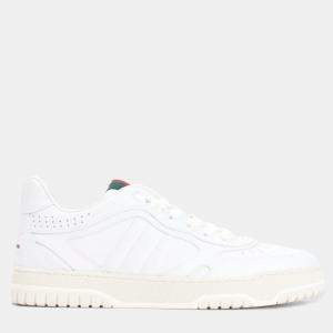 Gucci White Leather Re-web Sneakers EU 41