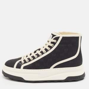 Gucci Black GG Canvas Tennis 1977 Treck Sneakers Size 42