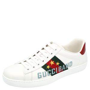 Gucci White Ace Gucci Band Sneakers Size UK 9 /  EU 42