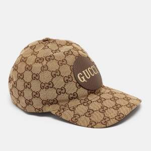 Gucci Brown GG Supreme Canvas Baseball Cap XL