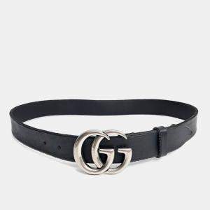 Pre Owned Gucci Leather Black belt