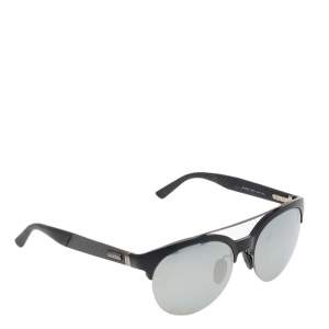 Gucci Black/Grey Mirrored GG 1069/S Aviator Sunglasses