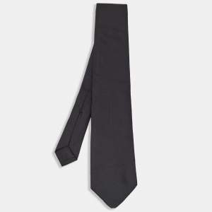 Gucci Black Stripe Silk Tie