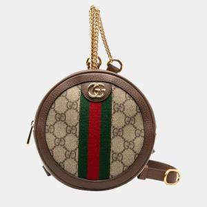 Gucci Beige GG Supreme Canvas Mini Ophidia Backpack