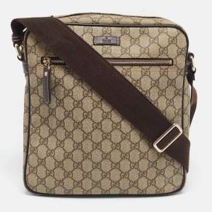 Gucci Beige GG Supreme Canvas Joy Messenger Bag