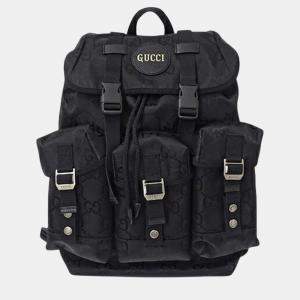 Gucci Black Nylon Ob the Grid GG Backpack