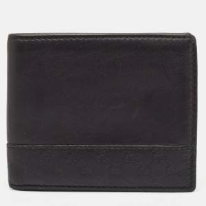 Gucci Black Microguccissima Leather Bifold Wallet