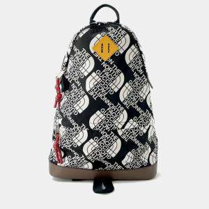 Gucci x The North Face Black White Nylon Leather Backpack