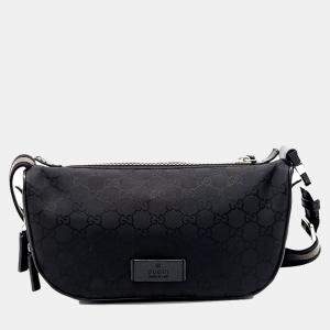 Gucci Black Fabric Hip Sack bag