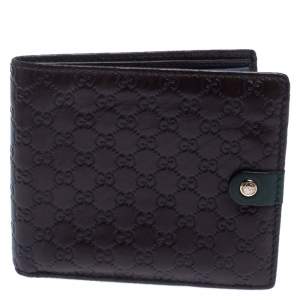 Gucci Brown Microguccissima Leather Bifold Wallet