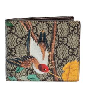 Gucci Multicolor Tian GG Supreme Canvas Bifold Wallet