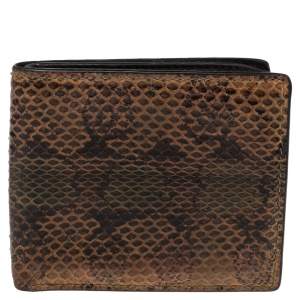 Gucci Multicolor Python Bifold Wallet