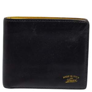 Gucci Black Leather Bifold Wallet