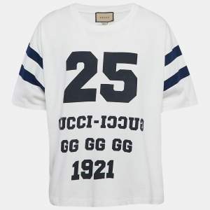 Gucci White 25 Eschatology 1921 Print Cotton T-Shirt XXL