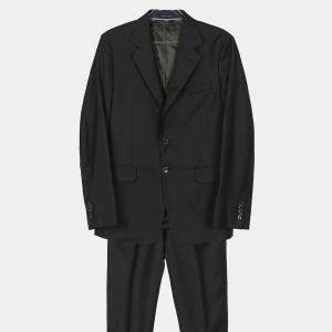 Gucci Grey Wool Straight Fit Suit Set Size 48