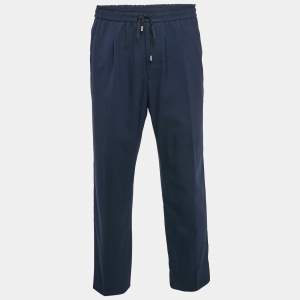 Gucci Navy Blue Wool Slack Pants XL