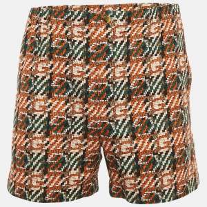 Gucci Multicolor Abstract Monogram Print Cotton Shorts S
