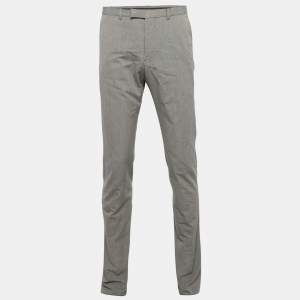 Gucci Blue Striped Cotton Formal Trousers M