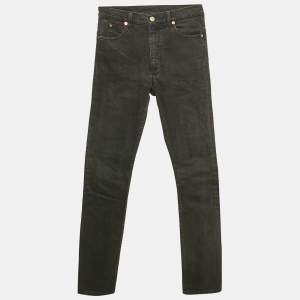 Gucci Black Washed Denim High Rise Jeans S Waist 30"