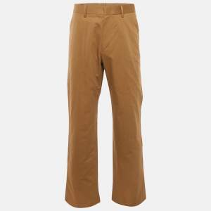 Gucci Brown Cotton Wide-Leg Trousers M