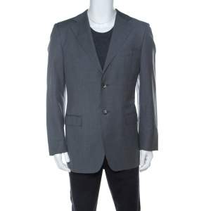 Gucci Grey Wool Classic Blazer L