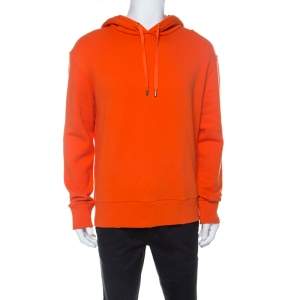 Gucci Orange Cotton Hollywood Embroidered Hoodie M