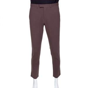Gucci Brown Stretch Wool Trousers M