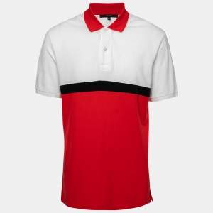 Gucci Tricolor Cotton Polo T-Shirt XXL