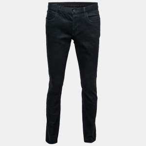 Gucci Black Denim Skinny-Fit Jeans L Waist 35"