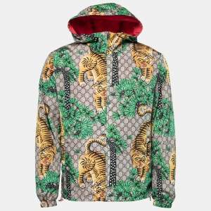 Gucci Brown Bengal Tiger Print Synthetic Jacket S